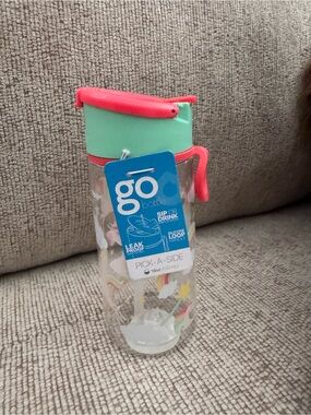 goBottle Pick-A-Side Water Bottle in Mint and Coral